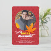 秋の写真招待状 招待状 (スタンド正面)