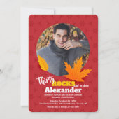 秋の写真招待状 招待状 (正面)