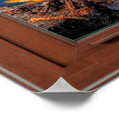 秋の写真窓の風景 – 幻想 ポスター (角)