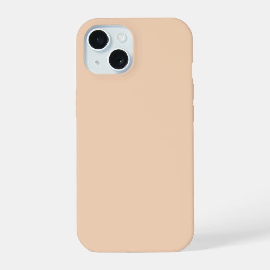 秋の冬の色テンダーピーチ iPhone 15ケース (裏面)