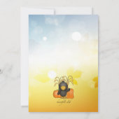 秋の出来事の招待状 招待状 (裏面)