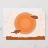 秋の分点のパーティの招待状 招待状 (正面)