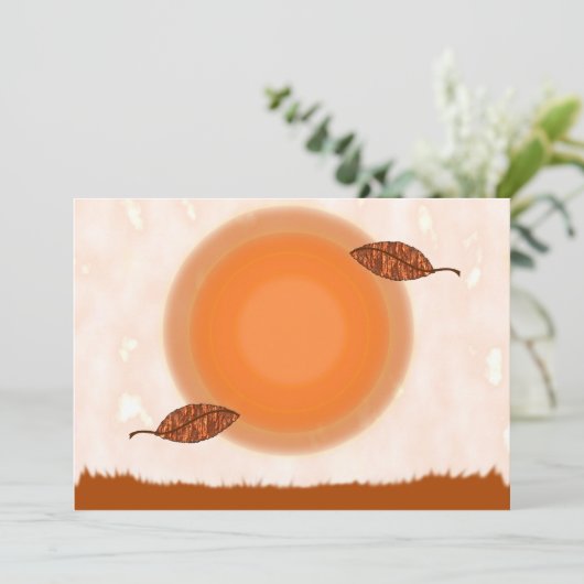 秋の分点のパーティの招待状 招待状 (スタンド正面)