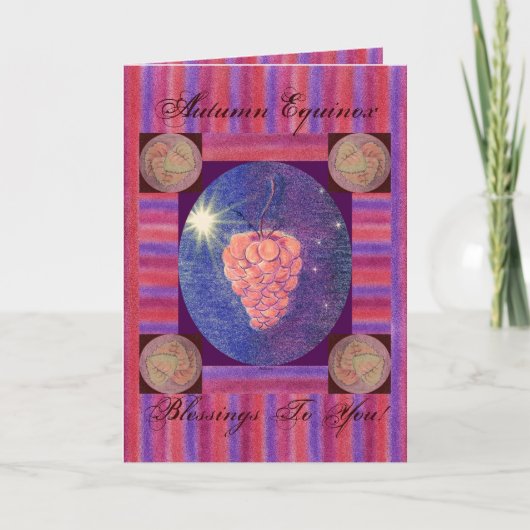 秋の分点の恵み カード (正面)