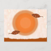 秋の分点の挨拶状 ポストカード (正面)