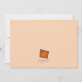 秋の切り出し招待状 招待状 (裏面)