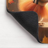 秋の切り株のタトゥス付きチップス マウスパッド (コーナー)