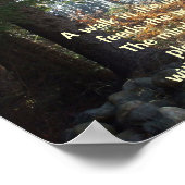 秋の初めの癒しの詩の木 ポスター (角)