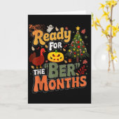 秋の到来とともに始まる特別な季節の準備はできていますか？ カード (黄色い花)