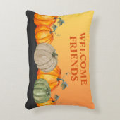 秋の到来を告げるパンプキンの色鮮やかな秋色 アクセントクッション (正面(垂直))