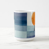 秋の前触れ，キュビズム有名絵を描な コーヒーマグカップ (中央)