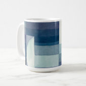 秋の前触れ，キュビズム有名絵を描な コーヒーマグカップ (正面左)