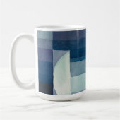 秋の前触れ，キュビズム有名絵を描な コーヒーマグカップ (左)