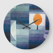 秋の前触れ,キュビズム有名絵を描な ラージ壁時計 (正面)