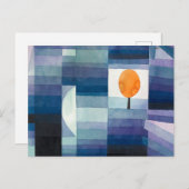 秋の前触れ – Paul Klee - モダン Art ポストカード (正面/裏面)