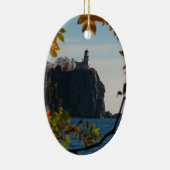 秋の割れた石の灯台 セラミックオーナメント (右)