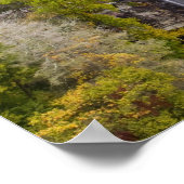 秋の劇的なホワイトウォーター秋 ポスター (角)