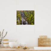 秋の劇的なホワイトウォーター秋 ポスター (キッチン)