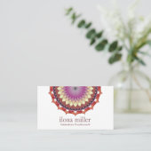 秋の動きの曼荼羅の名刺|の圧延 名刺 (スタンド正面)