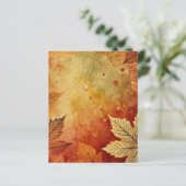 秋の動揺して葉インクスクラップブック紙 (スタンド正面)