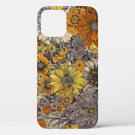秋の動植物:70年代レトロ Case-Mate iPhoneケース (裏面)