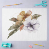 秋の動物とフローラシリーズデザイン14 薄葉紙 (クラフト)