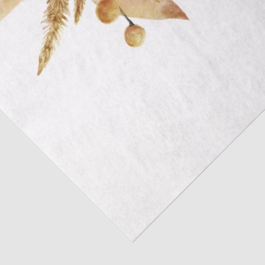 秋の動物とフローラシリーズデザイン19 薄葉紙 (詳細)