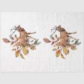 秋の動物とフローラシリーズデザイン30 薄葉紙 (正面)