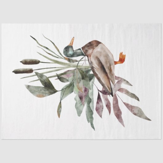 秋の動物とフローラシリーズデザイン31 薄葉紙 (正面)