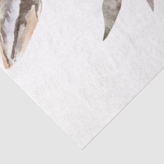 秋の動物とフローラシリーズデザイン38 薄葉紙 (詳細)