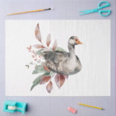 秋の動物とフローラシリーズデザイン48 薄葉紙 (クラフト)