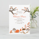 秋の動物の招待状 招待状 (スタンド正面)