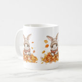 秋の動物コーヒーマグ コーヒーマグカップ (正面左)
