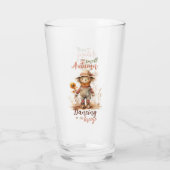 秋の匂いがする – 素朴かかしとサンフラワー タンブラーグラス (裏面)