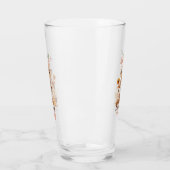 秋の匂いがする – 素朴かかしとサンフラワー タンブラーグラス (左)