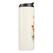 秋の匂いがする – 素朴かかしとサンフラワー タンブラー (回転左)