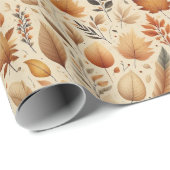 秋の包み紙 ラッピングペーパー (ロールコーナー)