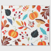 秋の包み紙 ラッピングペーパー (フラット)