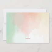 秋の午後の招待状 招待状 (裏面)