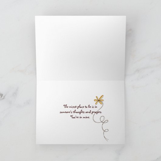 秋の午後 カード (内部)