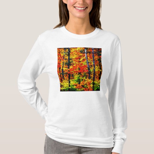 秋の午後#2 -絵画のアートTシャツ Tシャツ (正面)