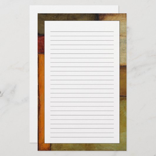 秋の印象派：ジェニファー·ゴルダーガー 便箋 (正面/裏面)