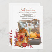 秋の印象 フォト オープンハウス ご招待 招待状 (正面/裏面)