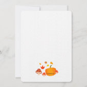 秋の友達招待状 招待状 (裏面)