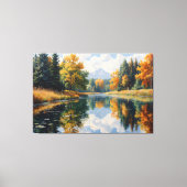 秋の反射 キャンバスプリント (正面)