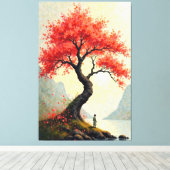 秋の反射 キャンバスプリント (インサイチュ (ウッドフロア))