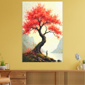 秋の反射 キャンバスプリント (インサイチュ (リビング))