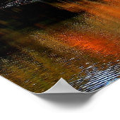 秋の反射 ポスター (角)