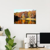 秋の反射 ポスター (ホームオフィス)