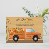 秋の収穫お誘いカード 招待状 (スタンド正面)